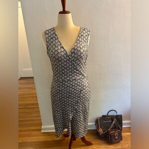 Black and white casual dress